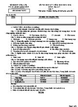 Đề thi học kỳ I môn Địa lý Lớp 7 - Năm học 2015-2016 - Trường PT DTNT Buôn Đôn